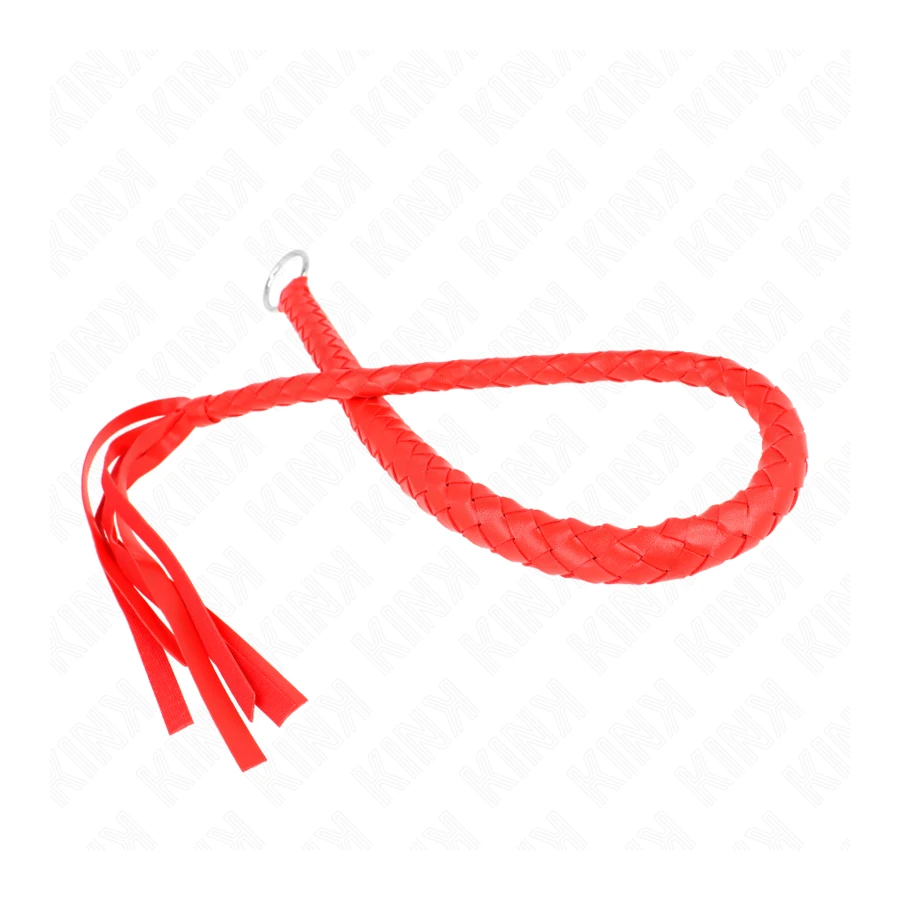 KINK - FRUSTA SERPENTE CON ANELLO MANO ROSSO 65 CM